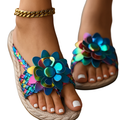 Sandalen Damen mit Geflochtenen Riemen und Zehensteg