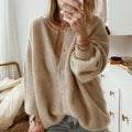 Sarah | Zeitlose Strickjacke mit Knopfleiste