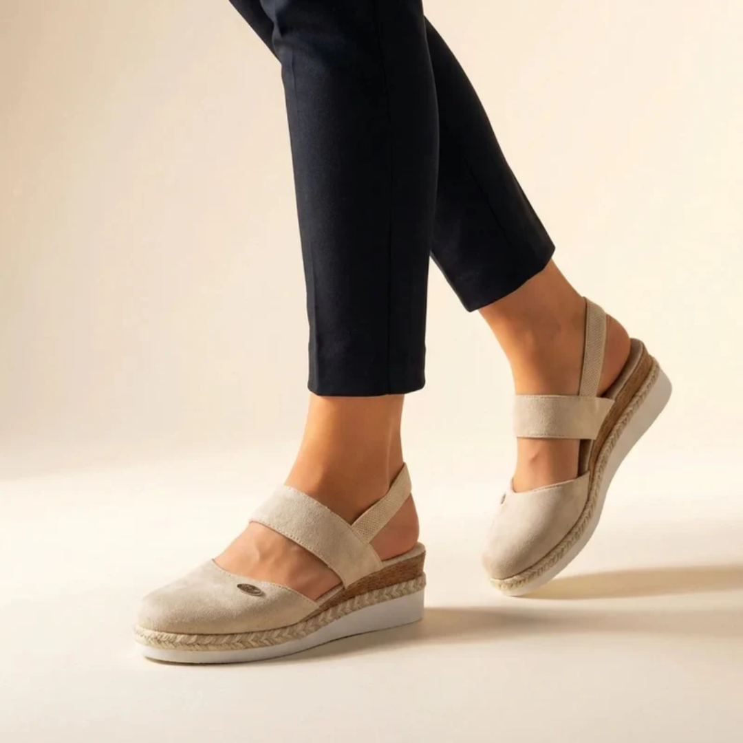 Selin | Damen Komfort Espadrille Plattform Sandalen
