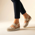 Selin | Dames Comfort Espadrille Plateau Sandalen