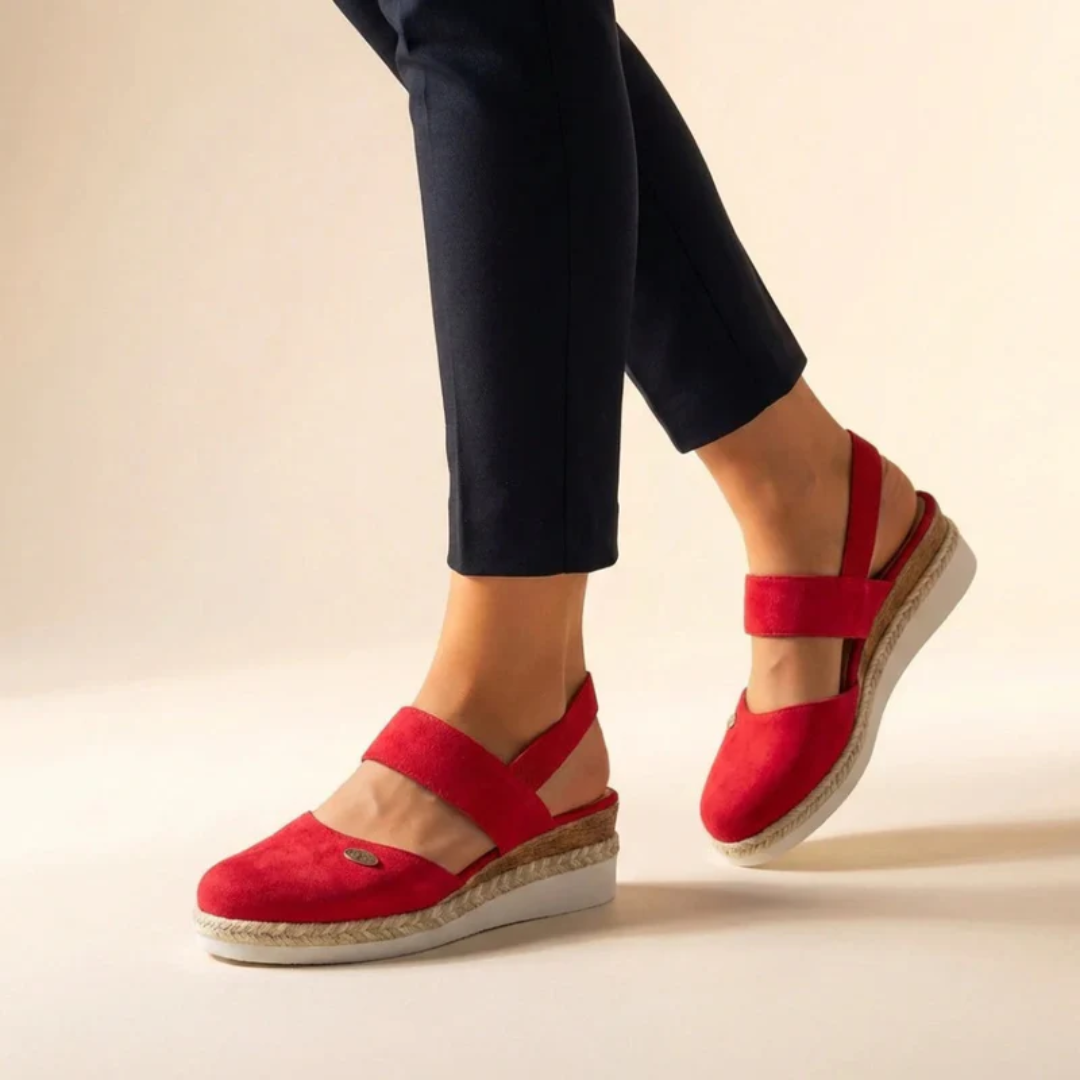Selin | Damen Komfort Espadrille Plattform Sandalen