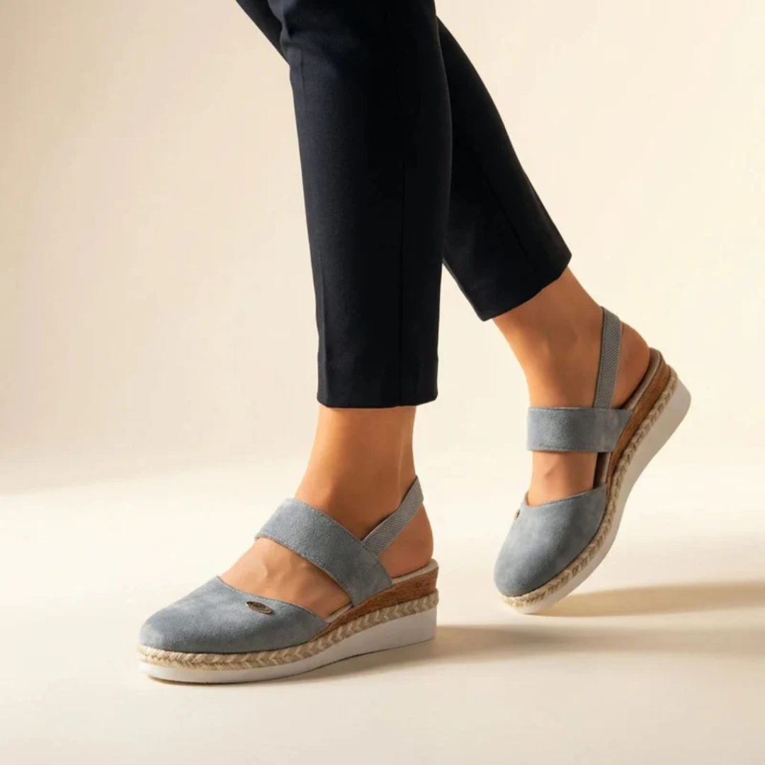 Selin | Damen Komfort Espadrille Plattform Sandalen