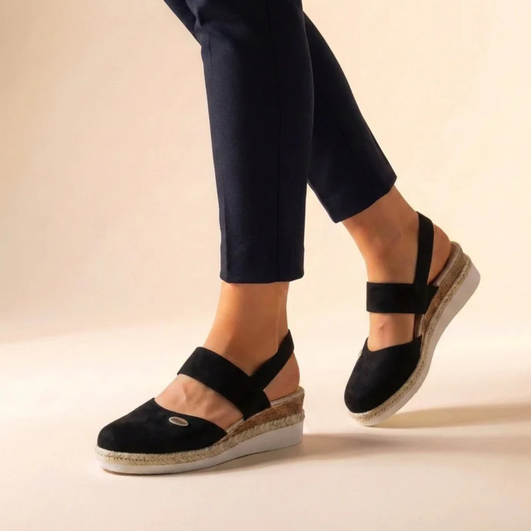 Selin | Damen Komfort Espadrille Plattform Sandalen
