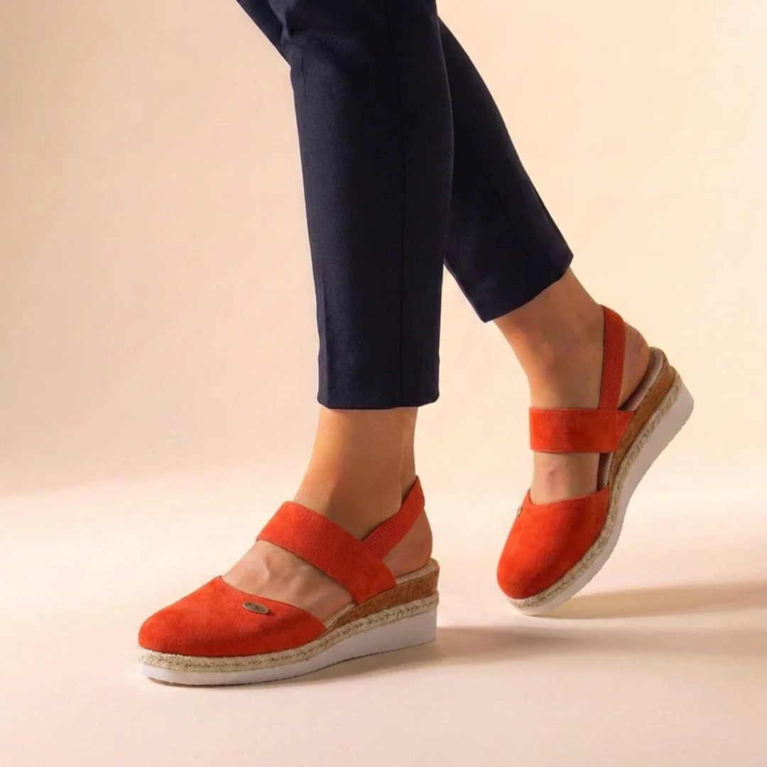 Selin | Damen Komfort Espadrille Plattform Sandalen
