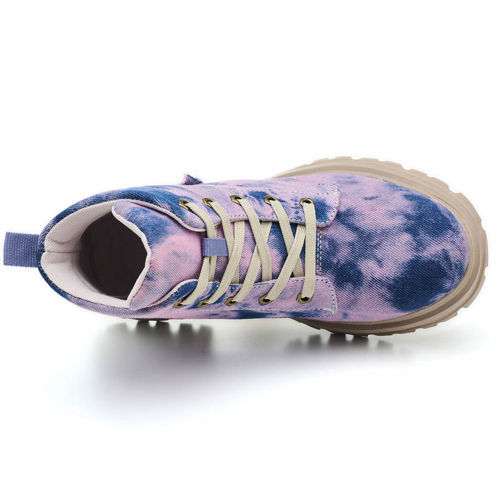 Sicherheitsschuhe Damen mit Schnürung und Tie-Dye-Muster