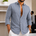 Silas | Herren Leichtes Leinenhemd Sommer