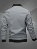 Simon | Herren Lässige College Bomberjacke