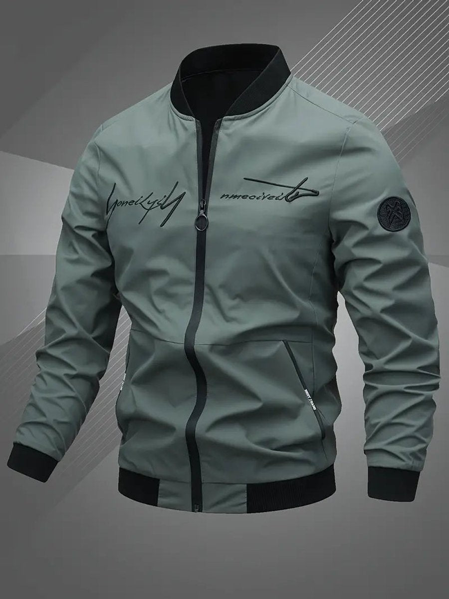Simon | Herren Lässige College Bomberjacke