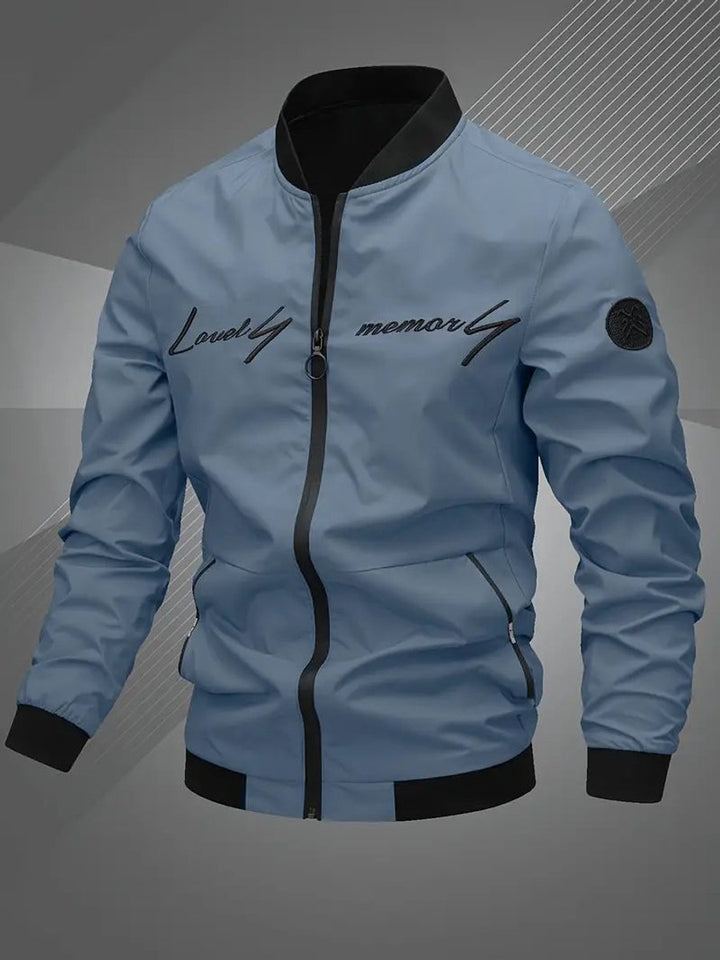 Simon | Herren Lässige College Bomberjacke