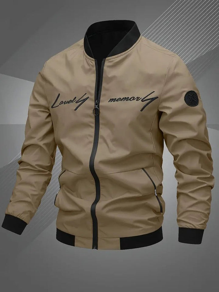 Simon | Herren Lässige College Bomberjacke