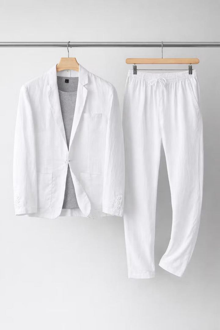 Simon | Herren Relaxtes Leinen Blazer Set