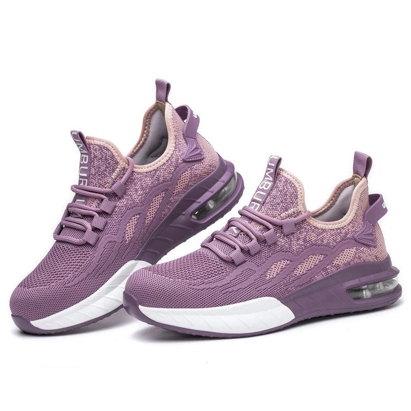 Sneaker Damen mit Mesh-Obermaterial und dicker Sohle mit Blaseneinheit