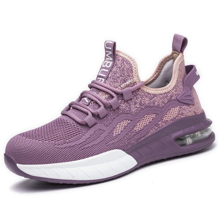 Sneaker Damen mit Mesh-Obermaterial und dicker Sohle mit Blaseneinheit