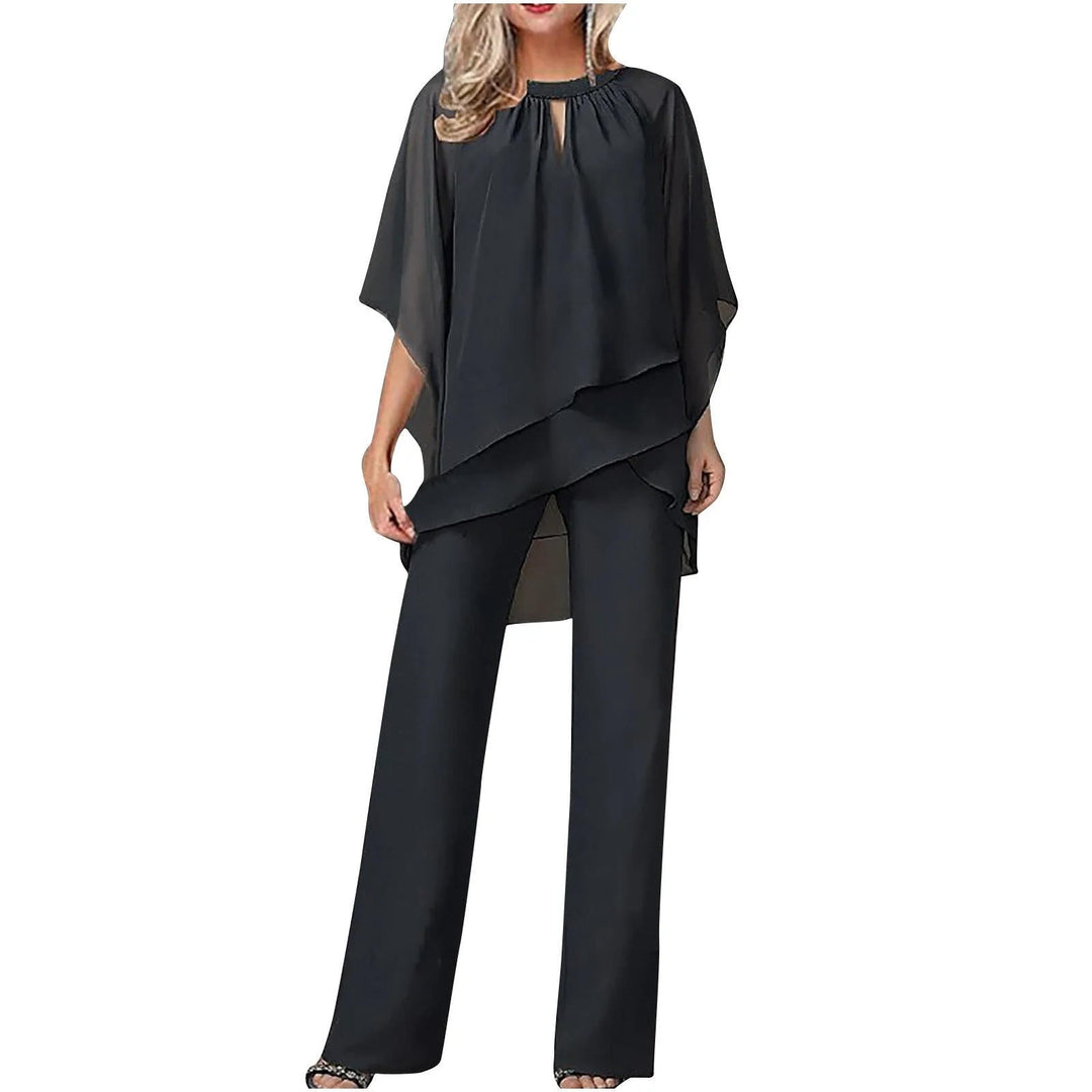 Sophia | Festlicher Chiffon-Hosenanzug