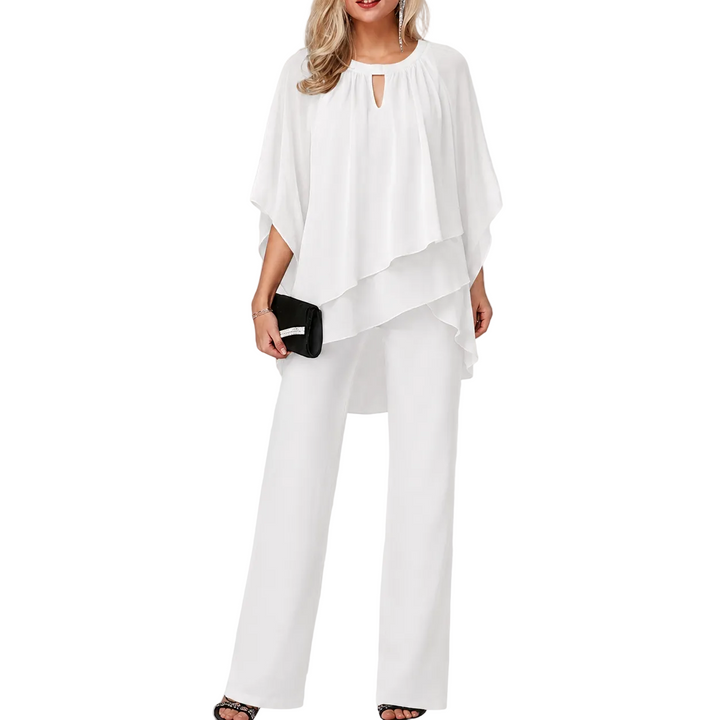 Sophia | Festlicher Chiffon-Hosenanzug