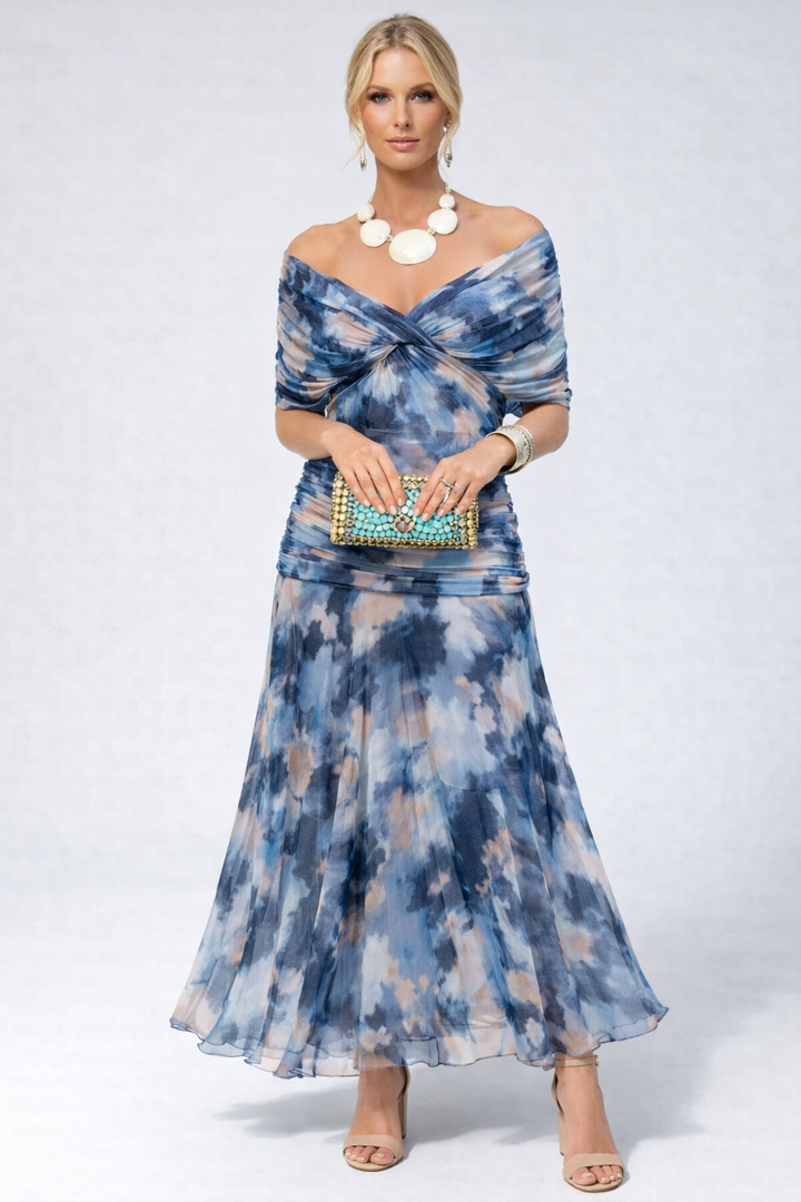 Sophie | Leichtes Elegantes Blumen Midikleid