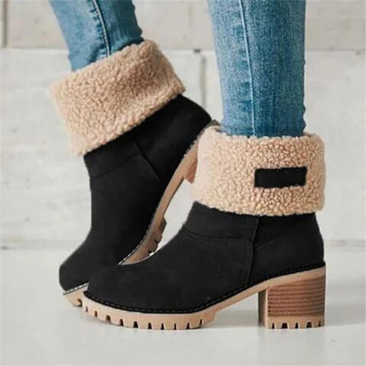 Stiefel Damen mit Gefüttertem Innenfutter und Blockabsatz