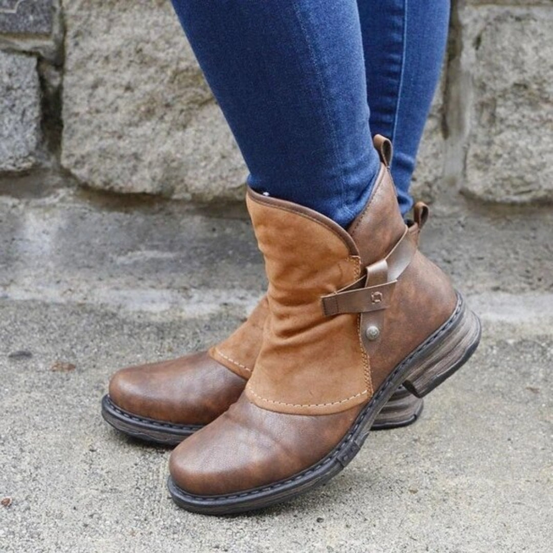 Stiefel Damen mit Gefüttertem Schaft und Reißverschluss