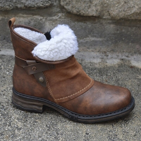 Stiefel Damen mit Gefüttertem Schaft und Reißverschluss