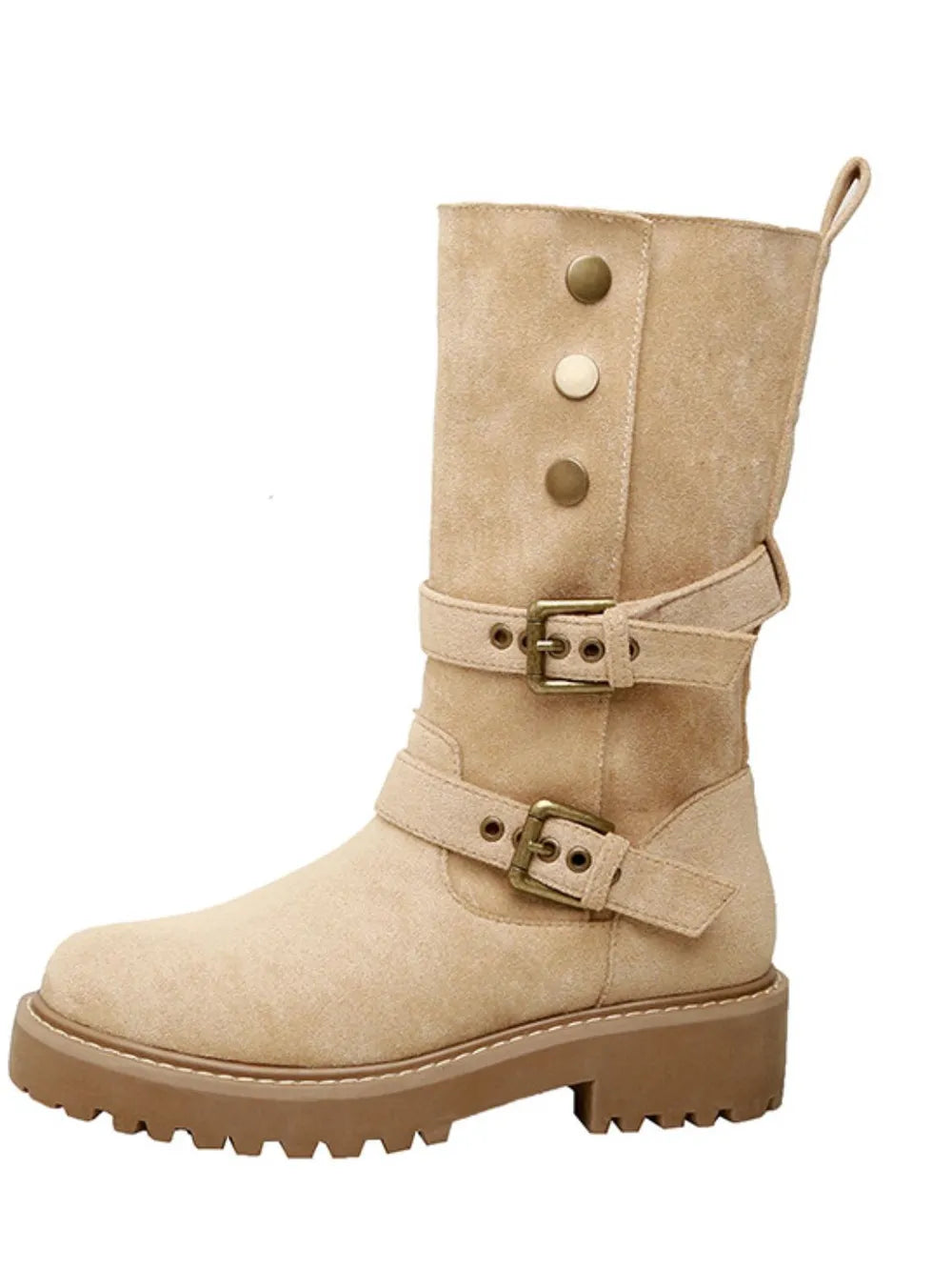 Stiefel Damen mit Hohem Schaft und Gefüttertem Innenfutter