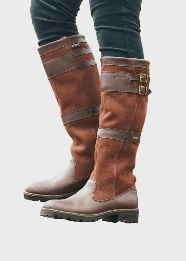 Stiefel Damen mit Hohem Schaft und Schnallen
