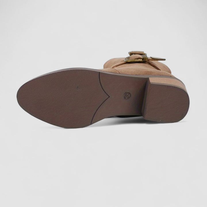 Stiefeletten Damen im Westernstil mit Blockabsatz