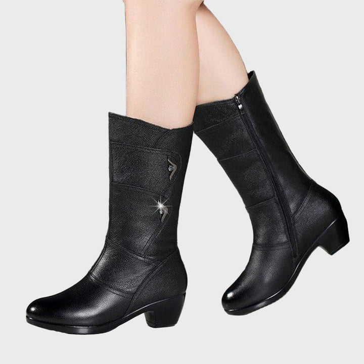 Stiefeletten Damen mit Durchgehendem Reißverschluss