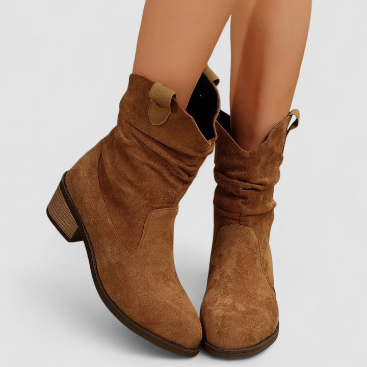 Stiefeletten Damen mit Flexiblem Schaft und Profilsohle