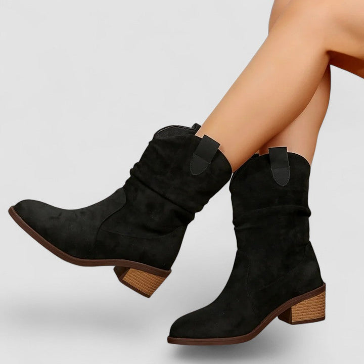 Stiefeletten Damen mit Flexiblem Schaft und Profilsohle