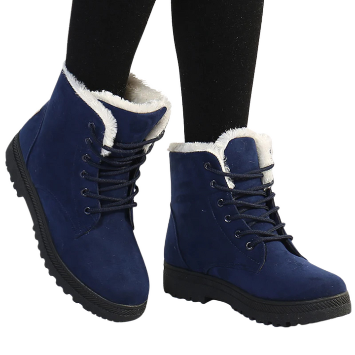 Stiefeletten Damen mit Glattem Schaft und Reißverschluss