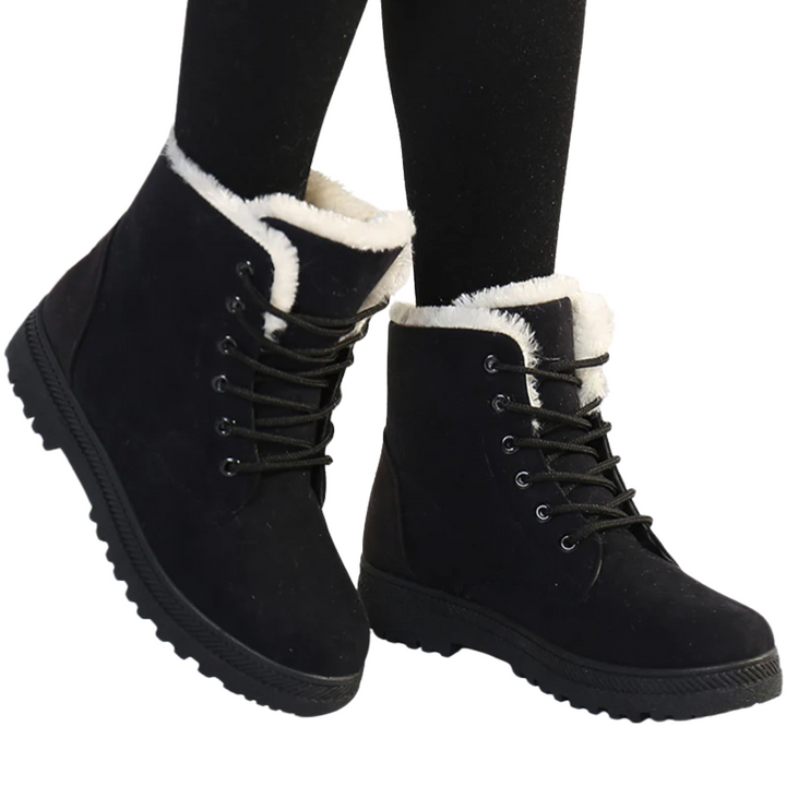 Stiefeletten Damen mit Glattem Schaft und Reißverschluss