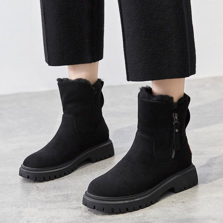 Stiefeletten Damen mit Runder Kappe und Kurzem Schaft