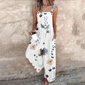 Sunny | Dames tuinbroek met brede bloemenprint