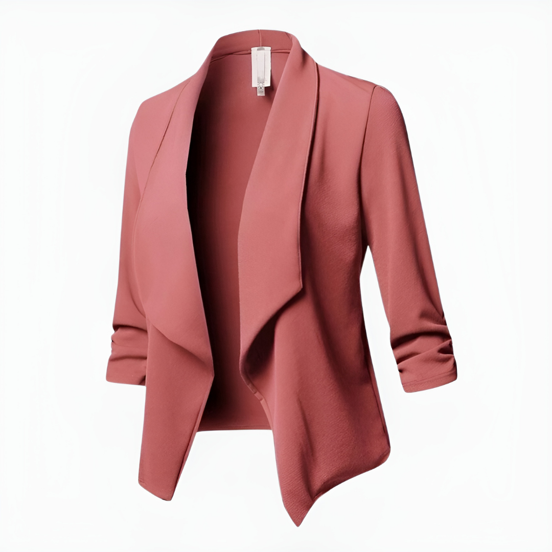 Thekla Damen Blazer mit Schalkragen und offener Front