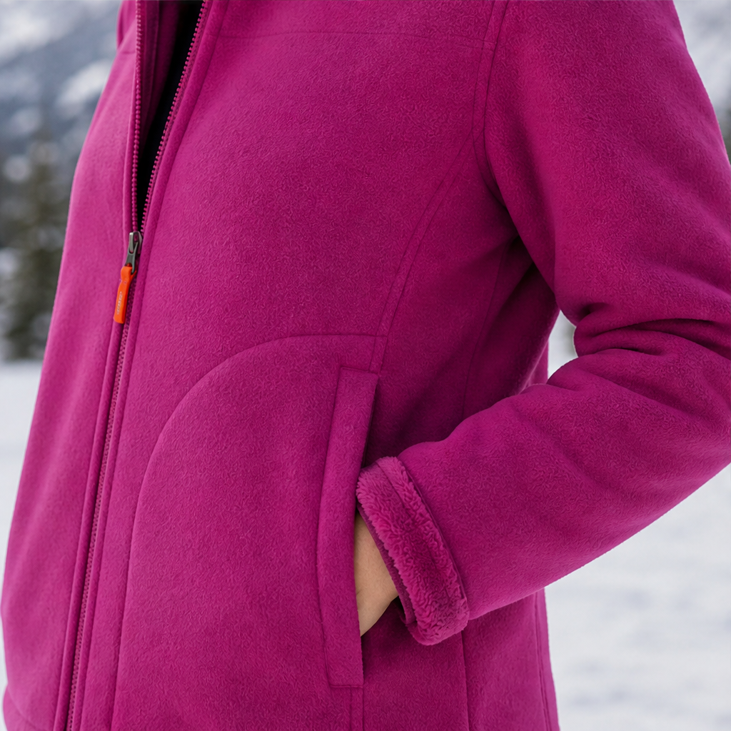 Thora Damen Wendejacke mit Stehkragen und durchgehendem Reißverschluss