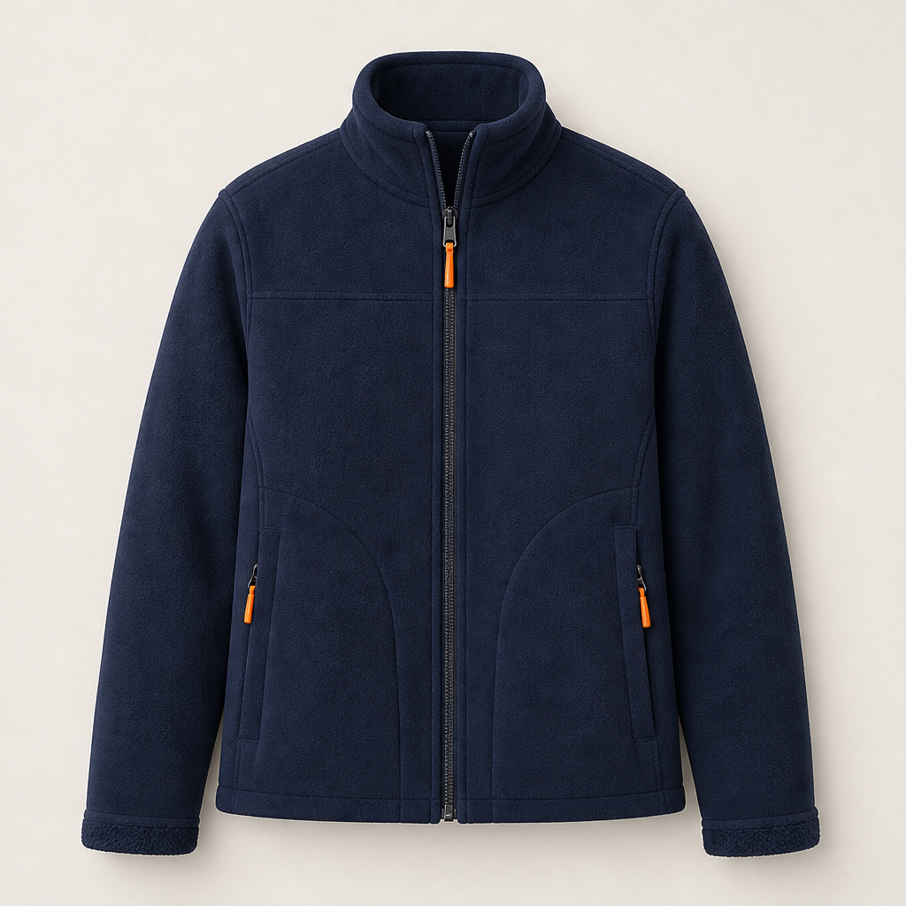 Thora Damen Wendejacke mit Stehkragen und durchgehendem Reißverschluss – Marineblau