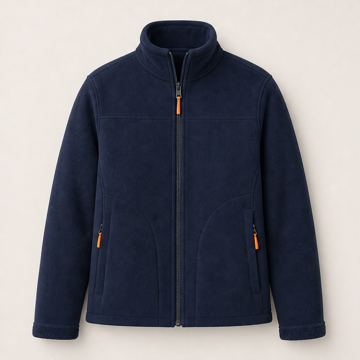 Thora Damen Wendejacke mit Stehkragen und durchgehendem Reißverschluss – Marineblau