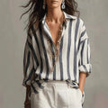 Tilda | Gestreifte Relaxed Hemdbluse