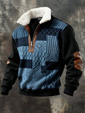 Tilda | Damen lockeres Retro-Sweatshirt mit Knopfdetails und Taschen