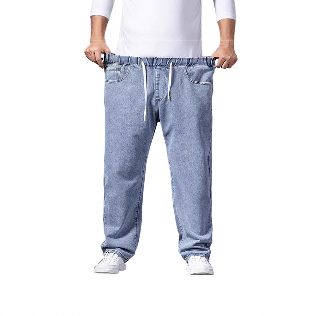 Timo | Herren Denim Jogginghose mit Kordelzug