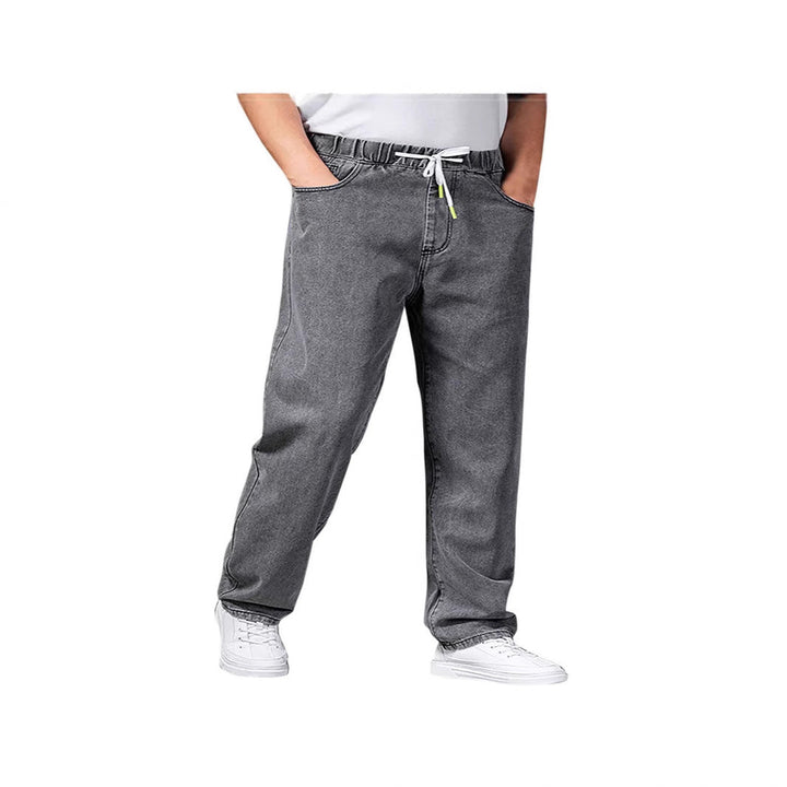 Timo | Herren Denim Jogginghose mit Kordelzug