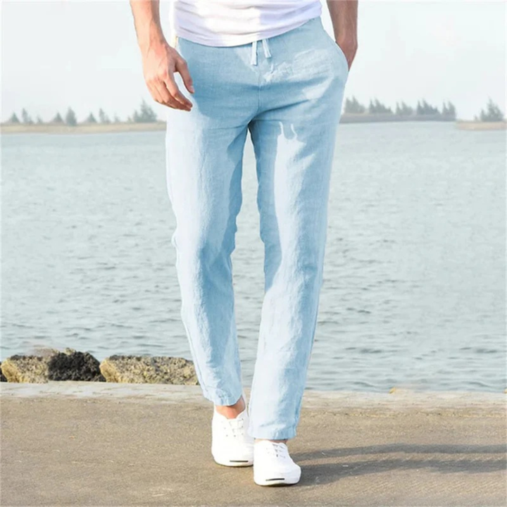 Timo | Herren Leichte Luftige Leinenhose