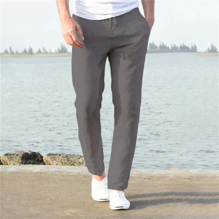 Timo | Herren Leichte Luftige Leinenhose