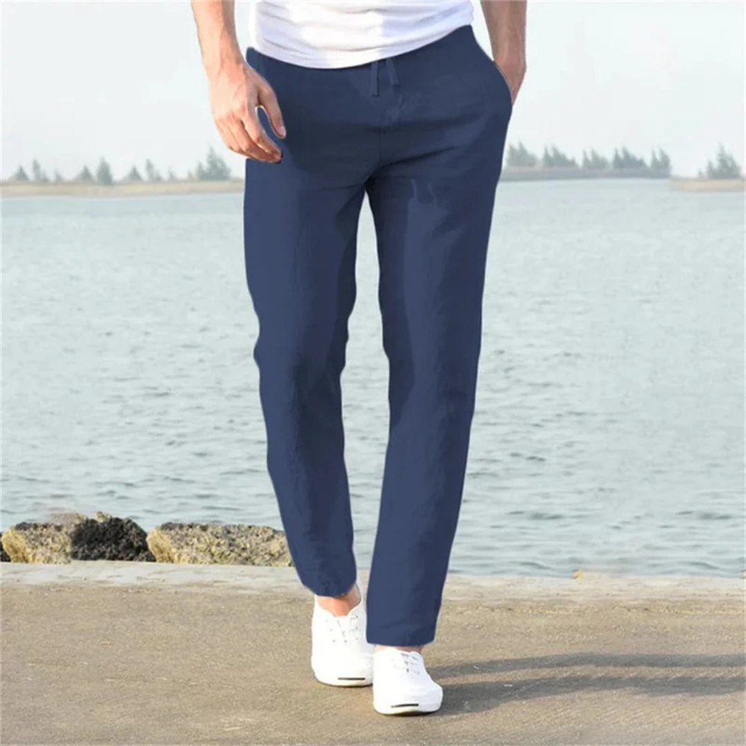 Timo | Herren Leichte Luftige Leinenhose
