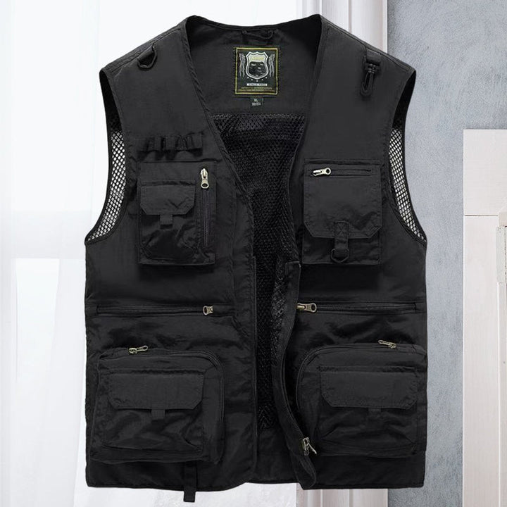 Tobias | Herren Atmungsaktive Outdoor Multitaschen Weste