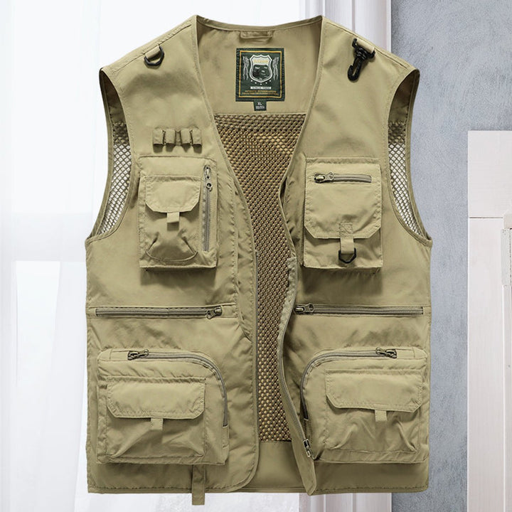 Tobias | Herren Atmungsaktive Outdoor Multitaschen Weste