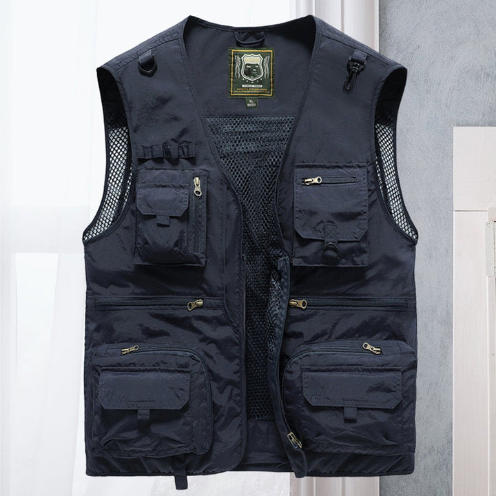 Tobias | Herren Atmungsaktive Outdoor Multitaschen Weste