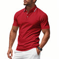 Tobias | Herren Strukturiertes Kontrast Poloshirt