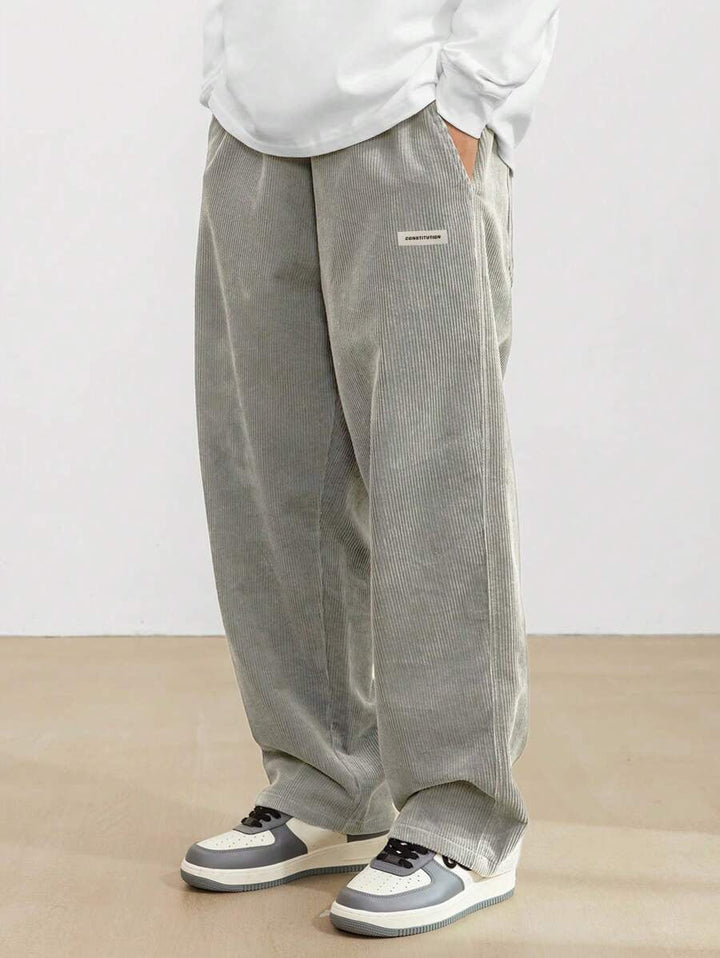 Tom | Herren Weite Baggy Hose Verstellbarer Bund