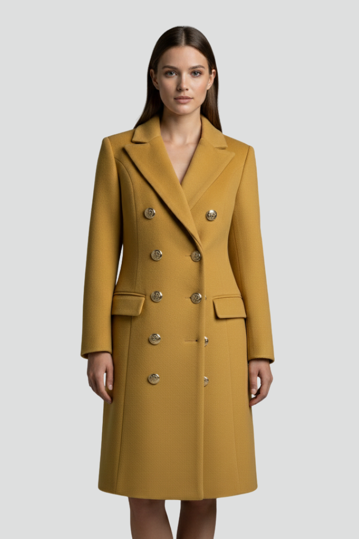 Trenchcoat Damen mit Doppelter Knopfleiste und Revers